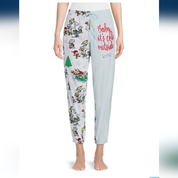 Other - Rugrats Women's Plus Christmas Plush Joggers "Baby, it's cold outside"